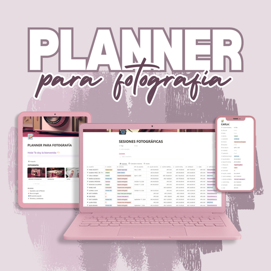 Planner para Fotografía